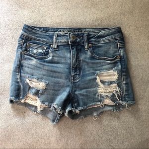 Distressed Jean Shorts